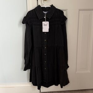 Mayoral Charcoal / black Button-Up Dress size 10